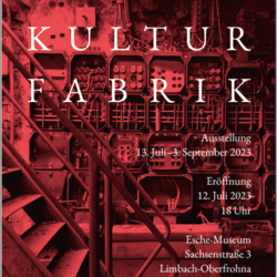 Plakat der Ausstellung Energie Kultur Fabrik